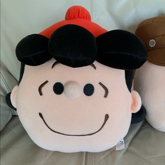 NEW Lot of 5 Snoopy Complete Set McDonald 2015 Plush Cushion Pillow Rare Limited - Picture 4 of 11